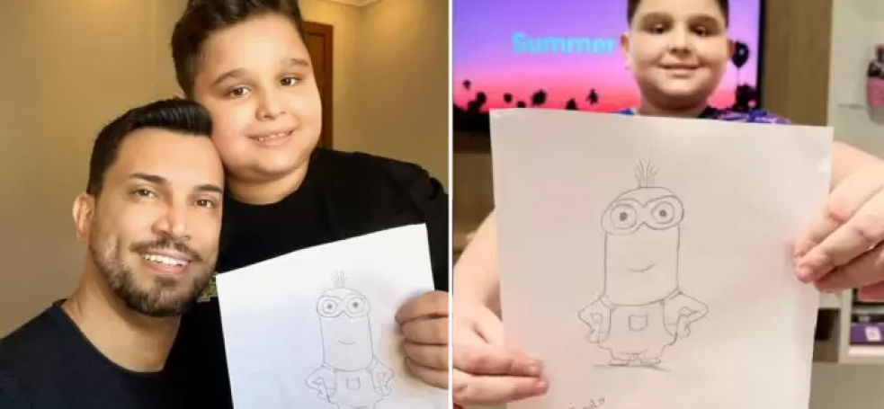 Garoto autista ignorado ao tentar vender desenhos recebe enxurrada de pedidos nas redes sociais